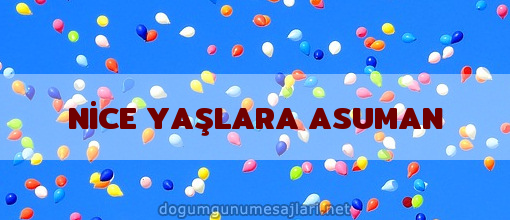 NİCE YAŞLARA ASUMAN