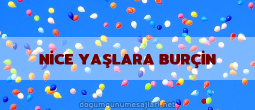 NİCE YAŞLARA BURÇİN