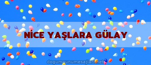 NİCE YAŞLARA GÜLAY