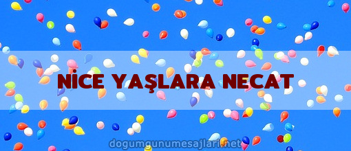 NİCE YAŞLARA NECAT