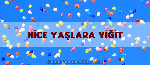 NİCE YAŞLARA YİĞİT